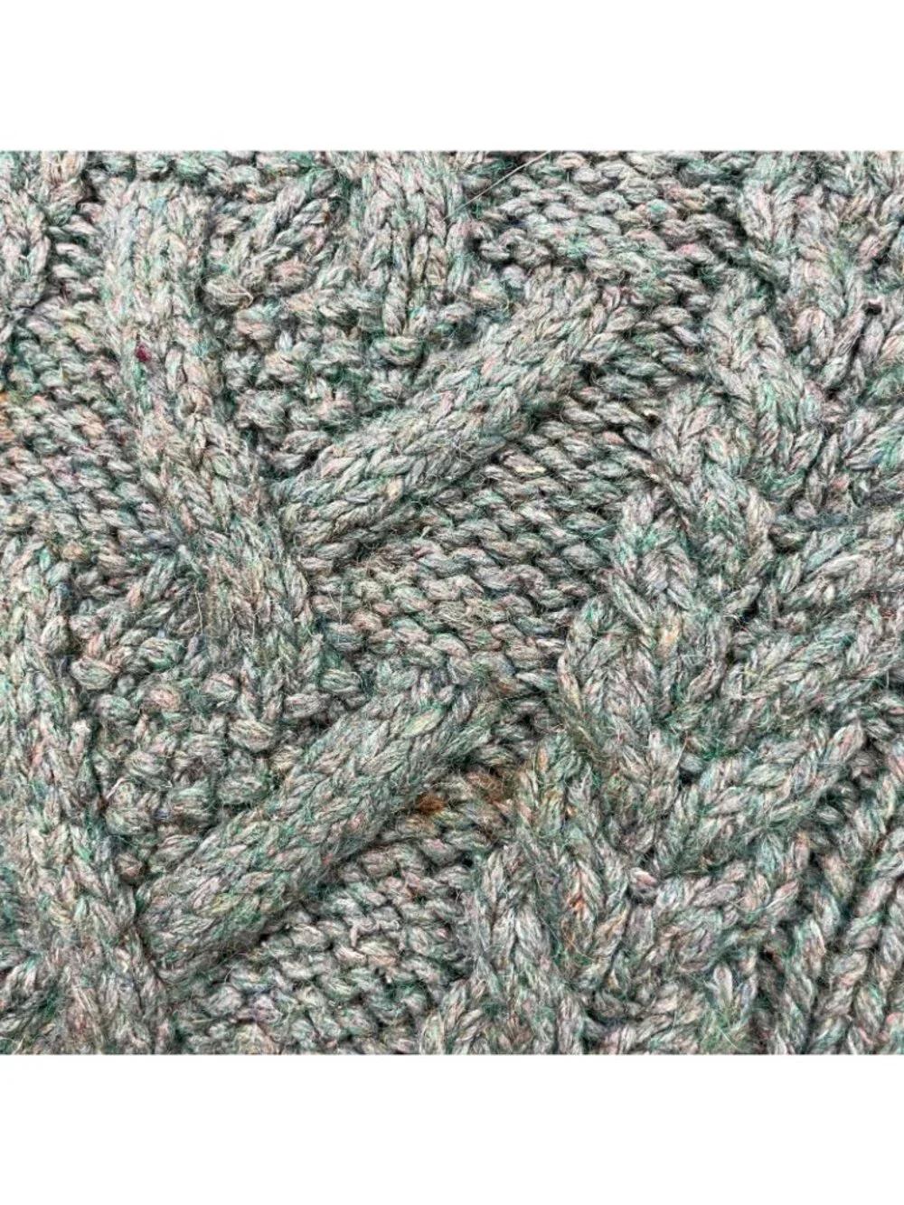 VTG Polo Ralph Lauren Men's Fisherman Cable-Knit Turtlneck Sweater Green • XL